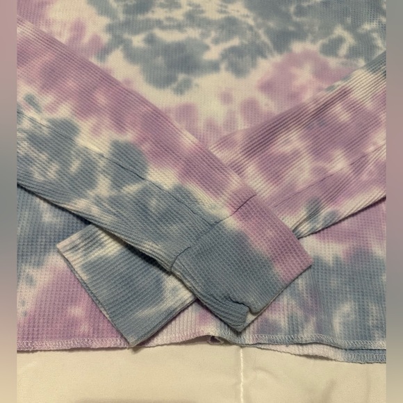 Tie dye thermal crop top sweater - Picture 4 of 4